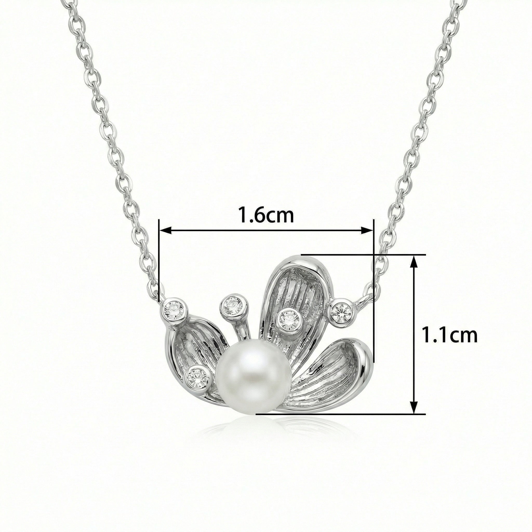925 Sterling Silver Elegant Sterling Silver Pearl