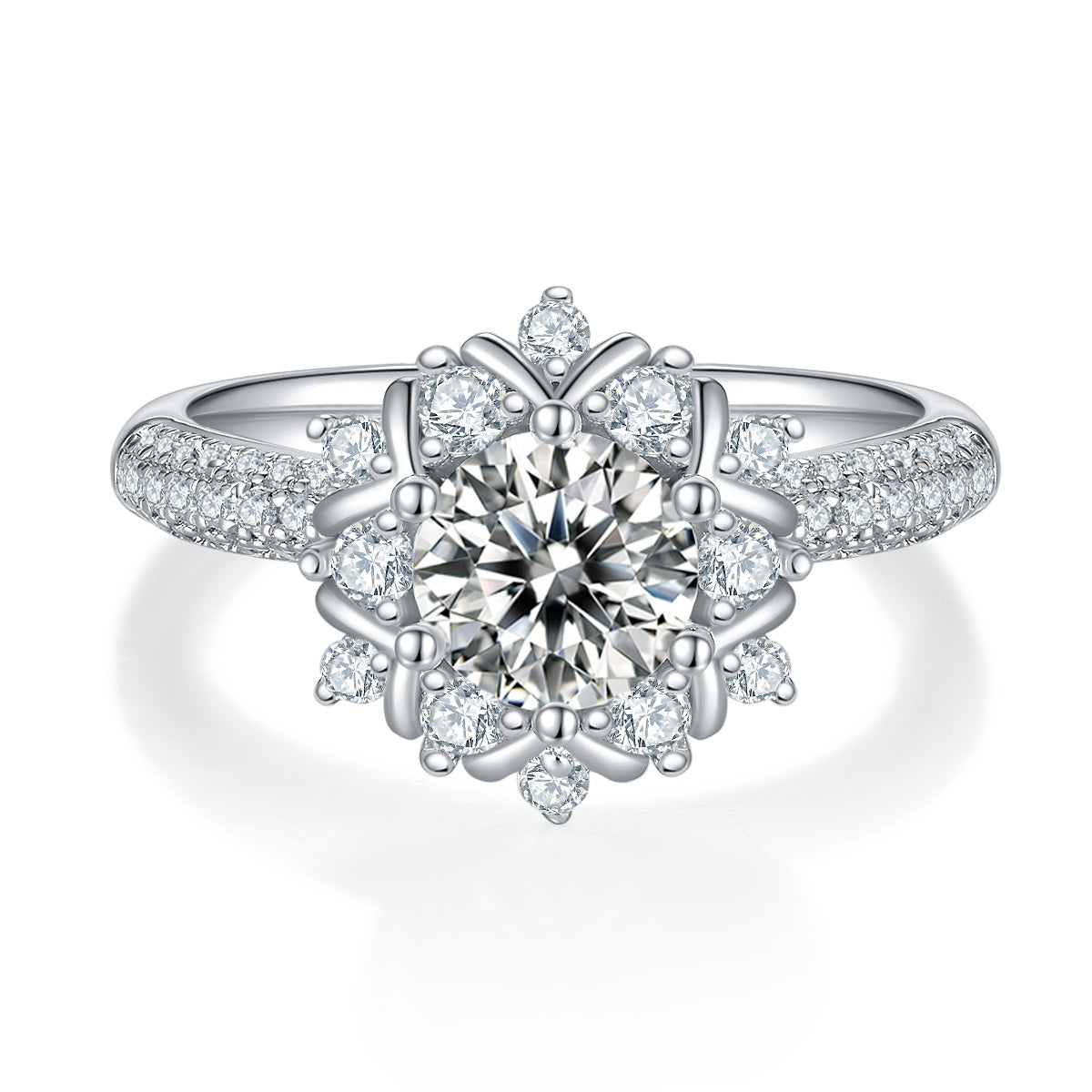 1-carat  Silver Ring Set With , S925 Silver