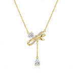 925 Sterling Silver Elegant Bowknot Necklace