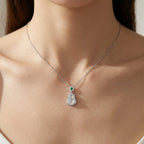 925 Sterling Silver Elegant Hulu Pendant Necklace  \