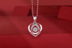 Necklace Pendant Set With Moissanite S925, Silver