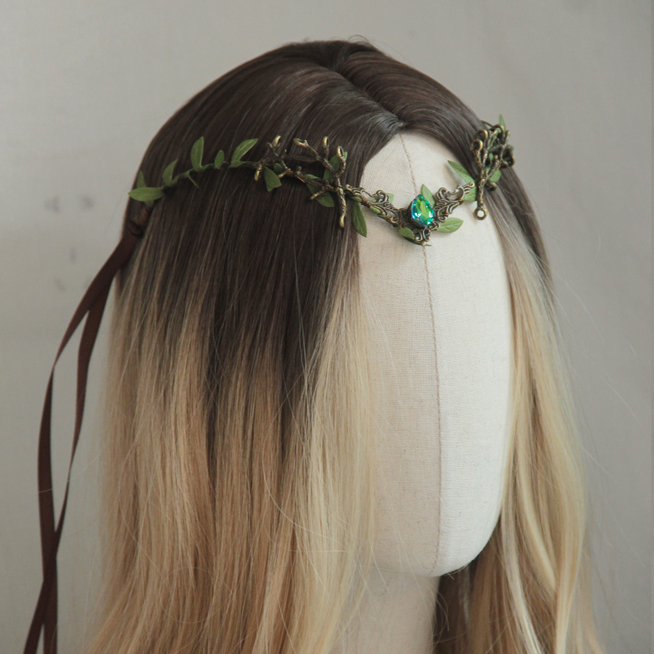 Leaf Water Drop Headband Female Headdress
