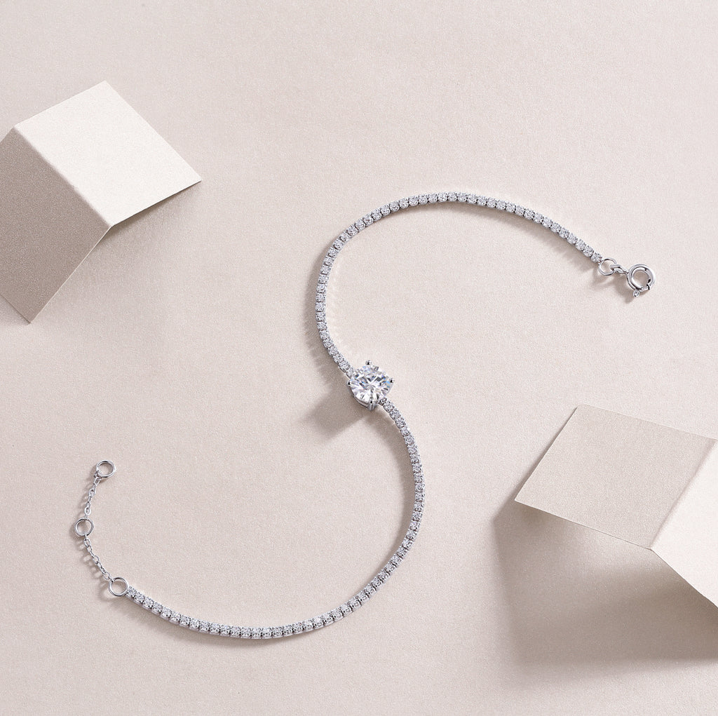 Silver Bracelet S925 Silver-plated Platinum