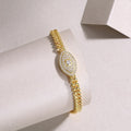 Silver Bracelet Is S925 Silver-plated With Gold