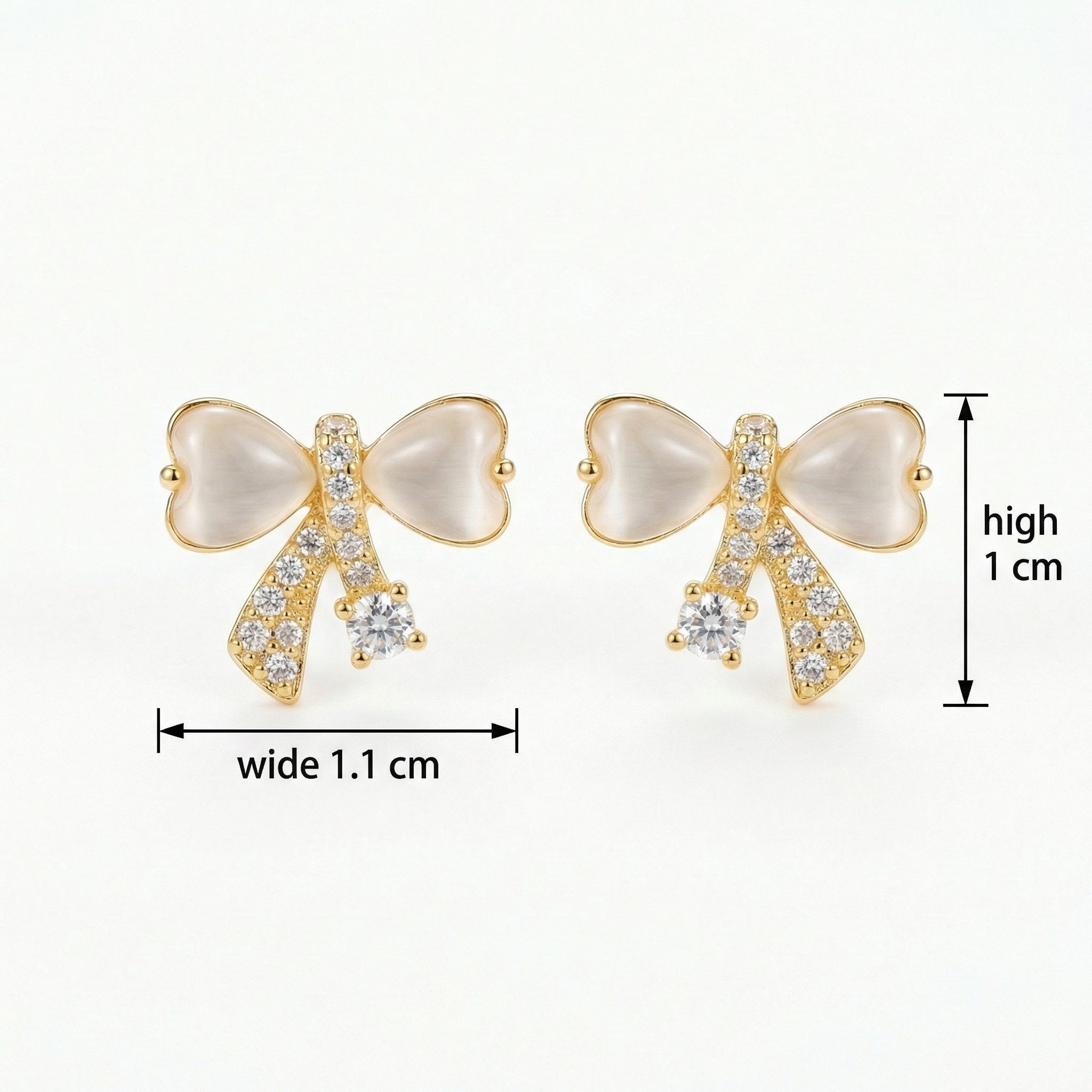 925 Sterling Silver Elegant Bowknot Earrings