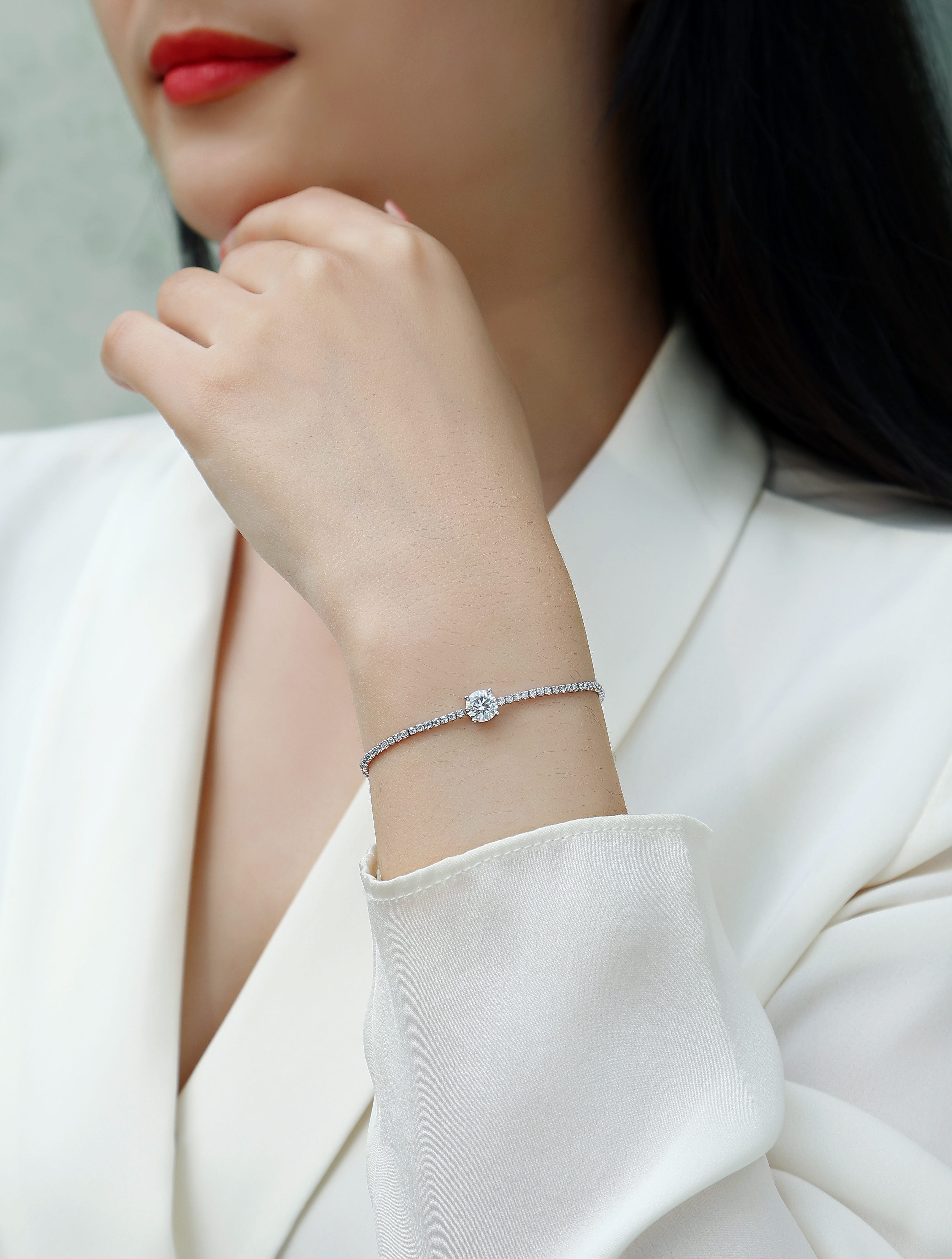 Silver Bracelet S925 Silver-plated Platinum
