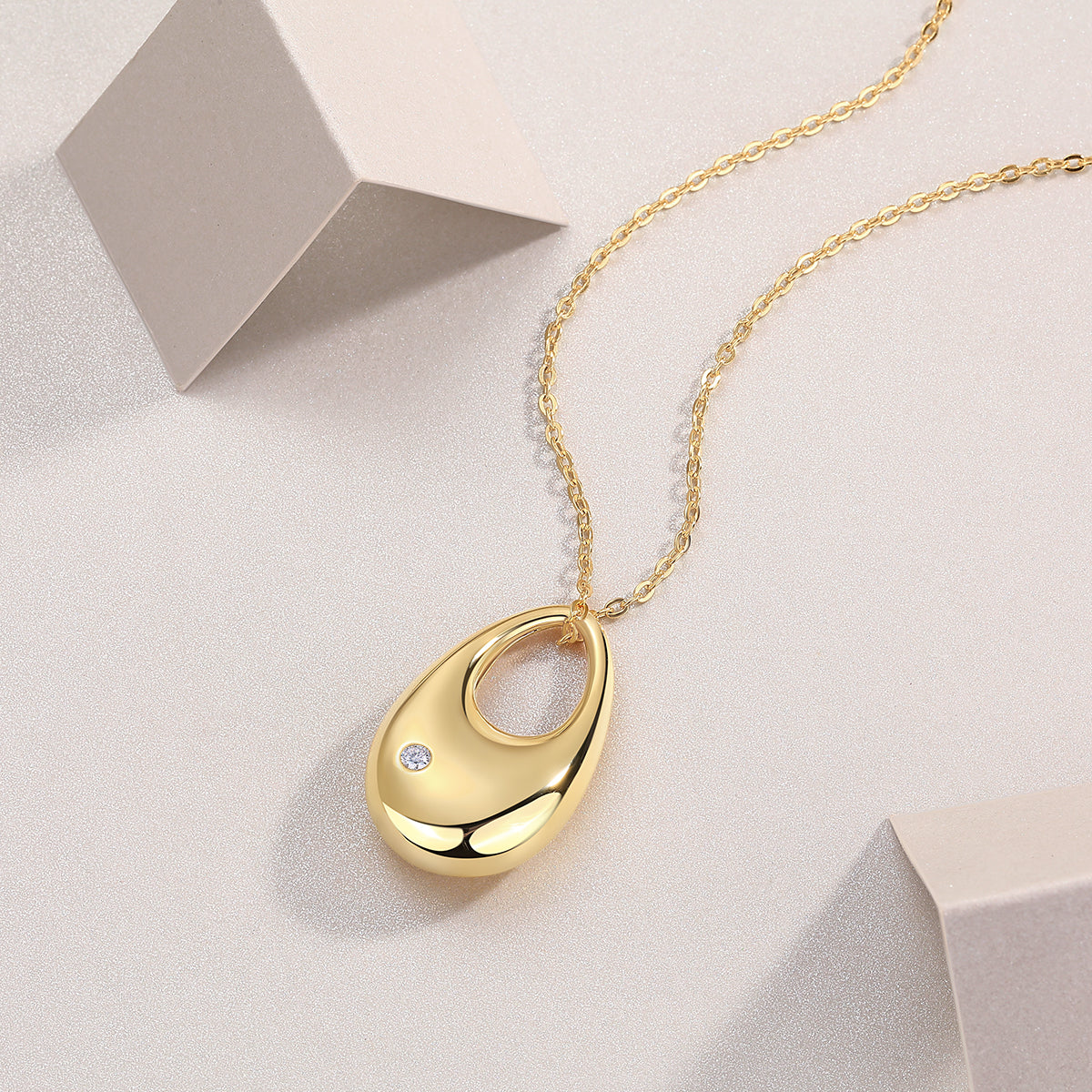 Necklace Pendant Set With  Moissanite S925