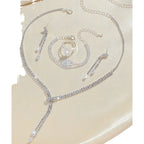 Necklace Earring Bracelet Four-piece Set