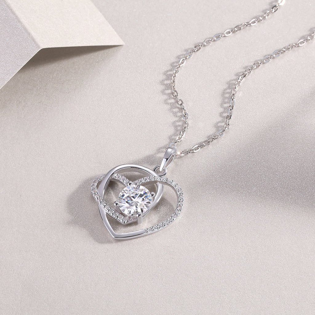 Light Luxury Jewelry Pendant Necklace Set  S925 Silver