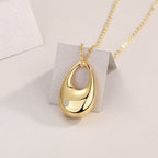 Necklace Pendant Set With  Moissanite S925