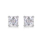 S925 Silver And Platinum-plated Stud Earrings,
