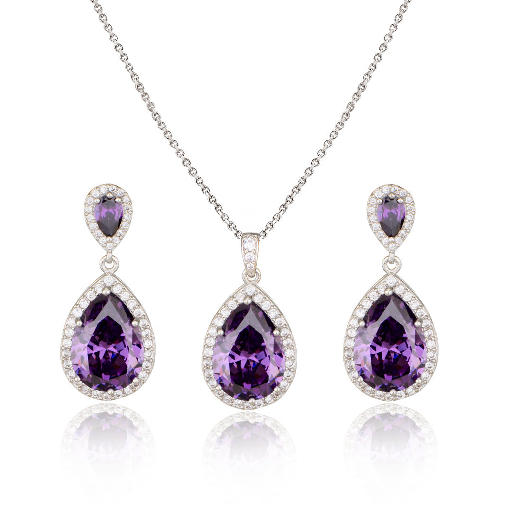 Necklace Eardrops Suit Bride Wedding Jewelry