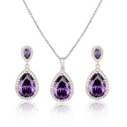Necklace Eardrops Suit Bride Wedding Jewelry