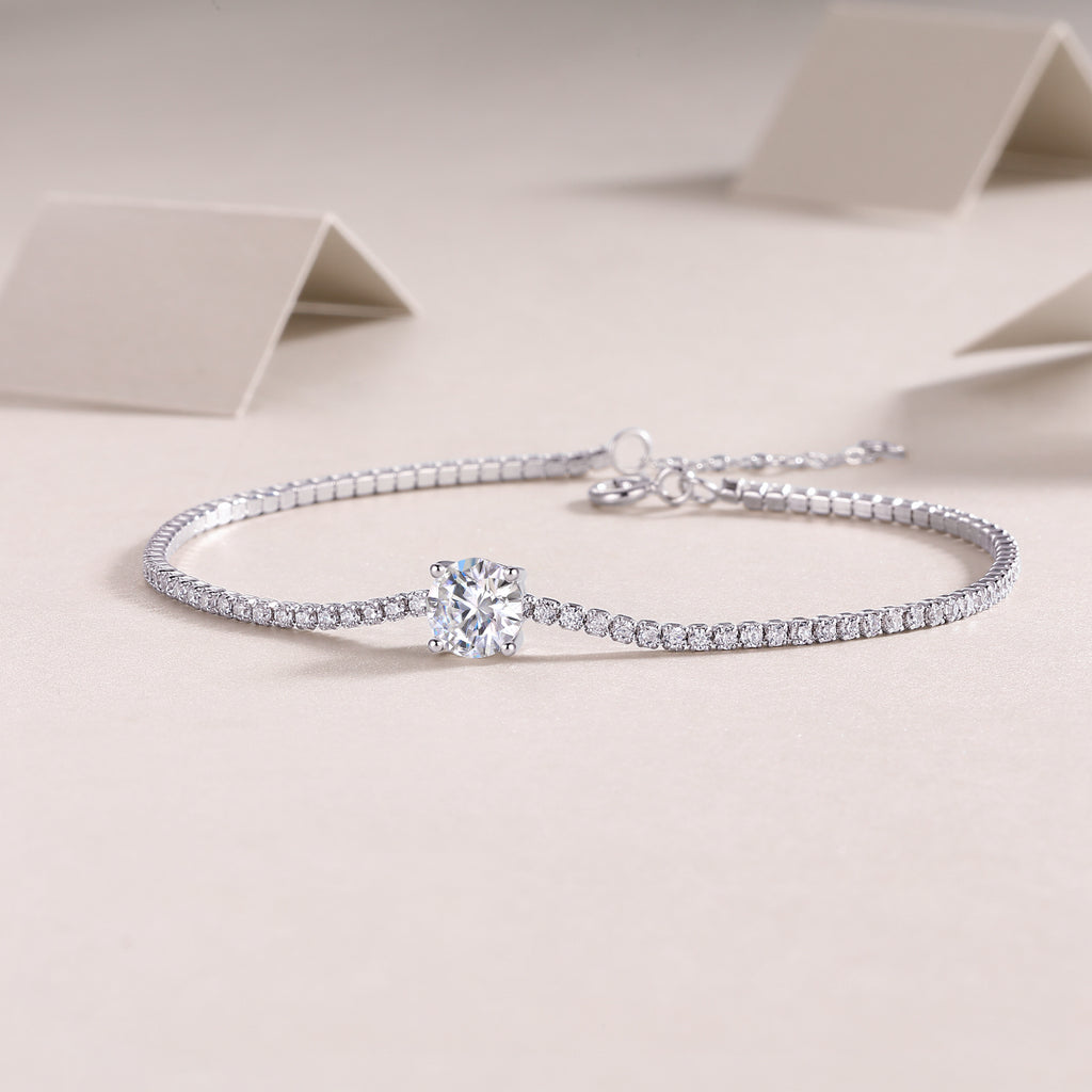 Silver Bracelet S925 Silver-plated Platinum