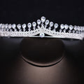 Silver Zircon Crown Bridal Jewelry Headband