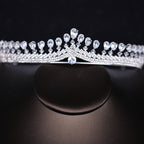 Silver Zircon Crown Bridal Jewelry Headband