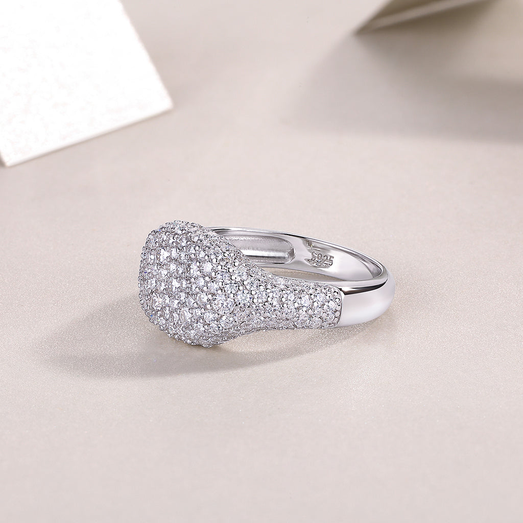 A Wedding Ring Set With  S925 Silver