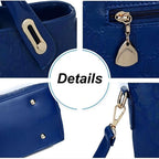 Women 4Pcs Top Handle Satchel Hobo  Leather Handbag Set