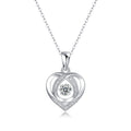 Necklace Pendant Set With Moissanite S925, Silver