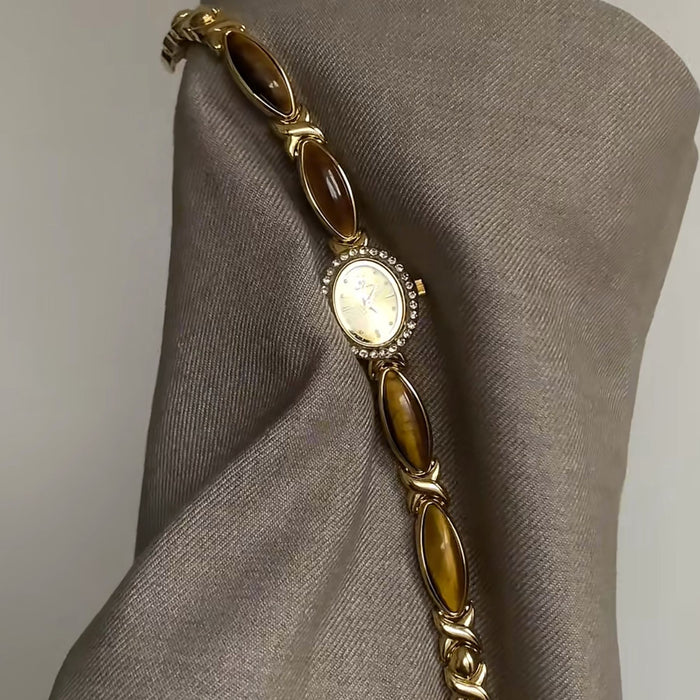 Natural Dongling Stone Hetian Jade  Chain Watch