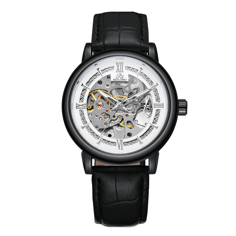 Mens Hollow-out Mechanical Watch