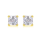 S925 Silver And Platinum-plated Stud Earrings,