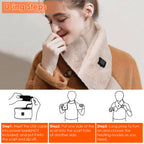 Electric Heated Scarf USB Heating Neck Wrap Unisex