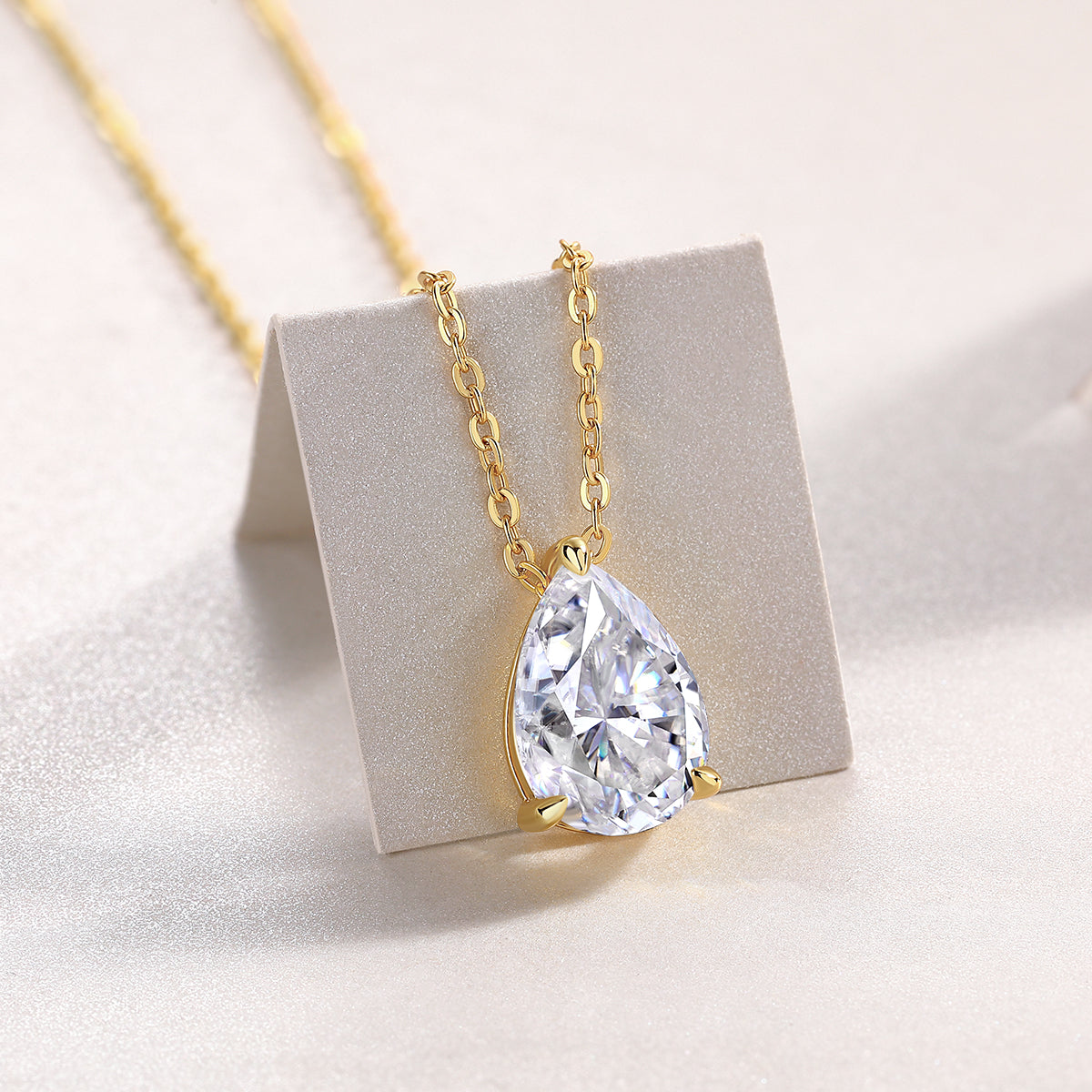 Necklace Pendant Set With Pear-shaped .