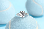 Three-diamond Shining - Set With Top-quality 5-carat Moissanite