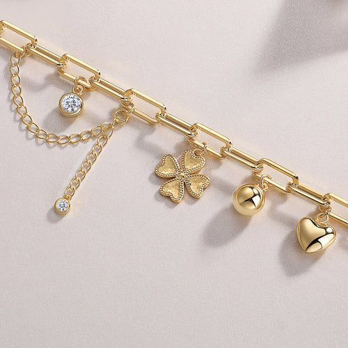 0.5-carat Silver Bracelet Set With, S925 Silver