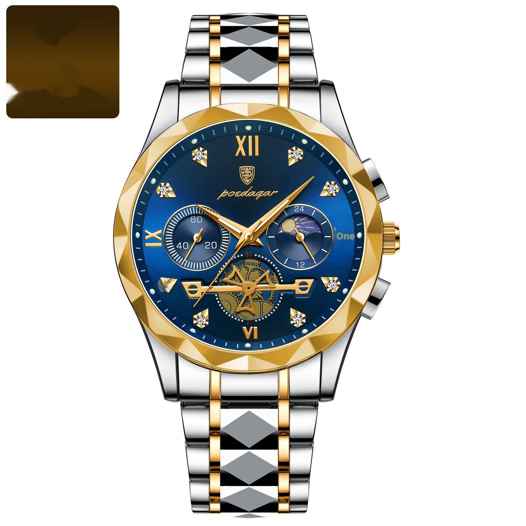 Mens Waterproof Multifunctional Watch