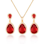 Necklace Eardrops Suit Bride Wedding Jewelry