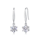 Jumping Wind - Earrings Set With 1-carat