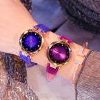Leather Belt Casual Colorful Womens Quartz Watch