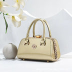 Shiny Leather Diamond-Embellished Womens Bag
