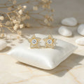 925 Sterling Silver Elegant Celestial Star Stud Earrings