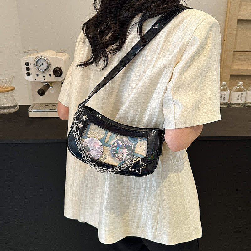 Japanese-Korean Style Underarm Clutch Bag