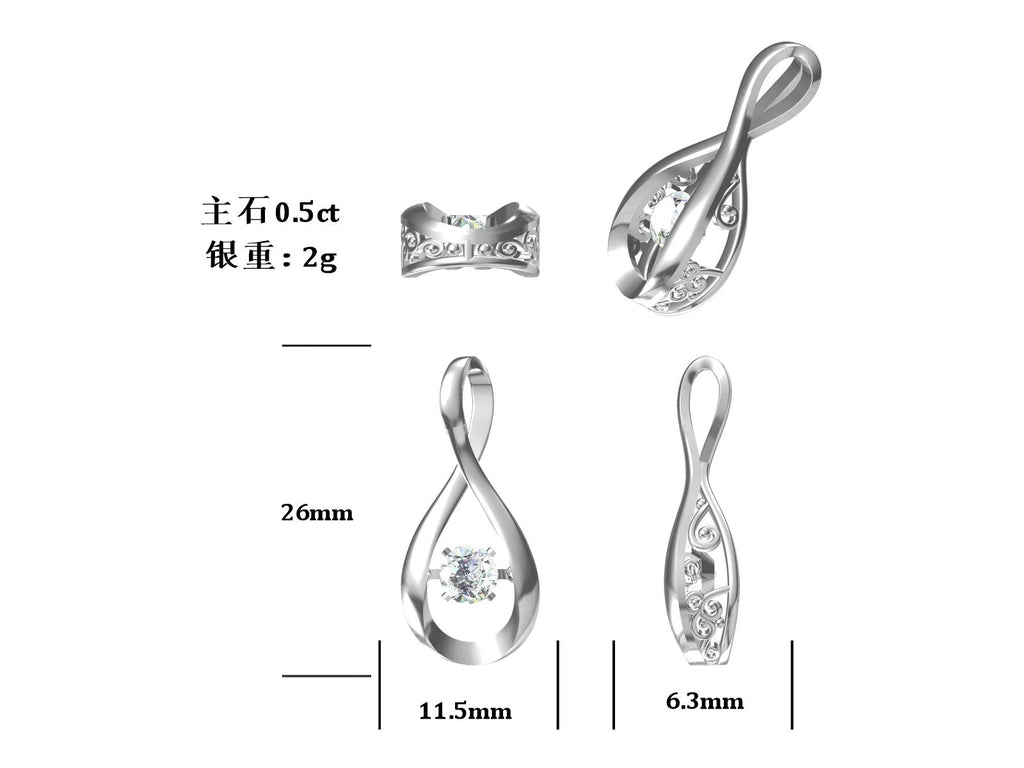 Set With Top-quality Moissanite,
