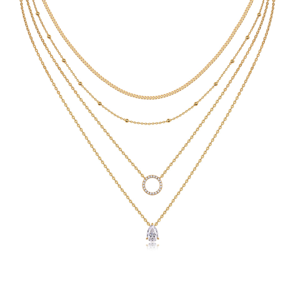 Silver Pendant Necklace, Collar Chain,