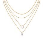 Silver Pendant Necklace, Collar Chain,
