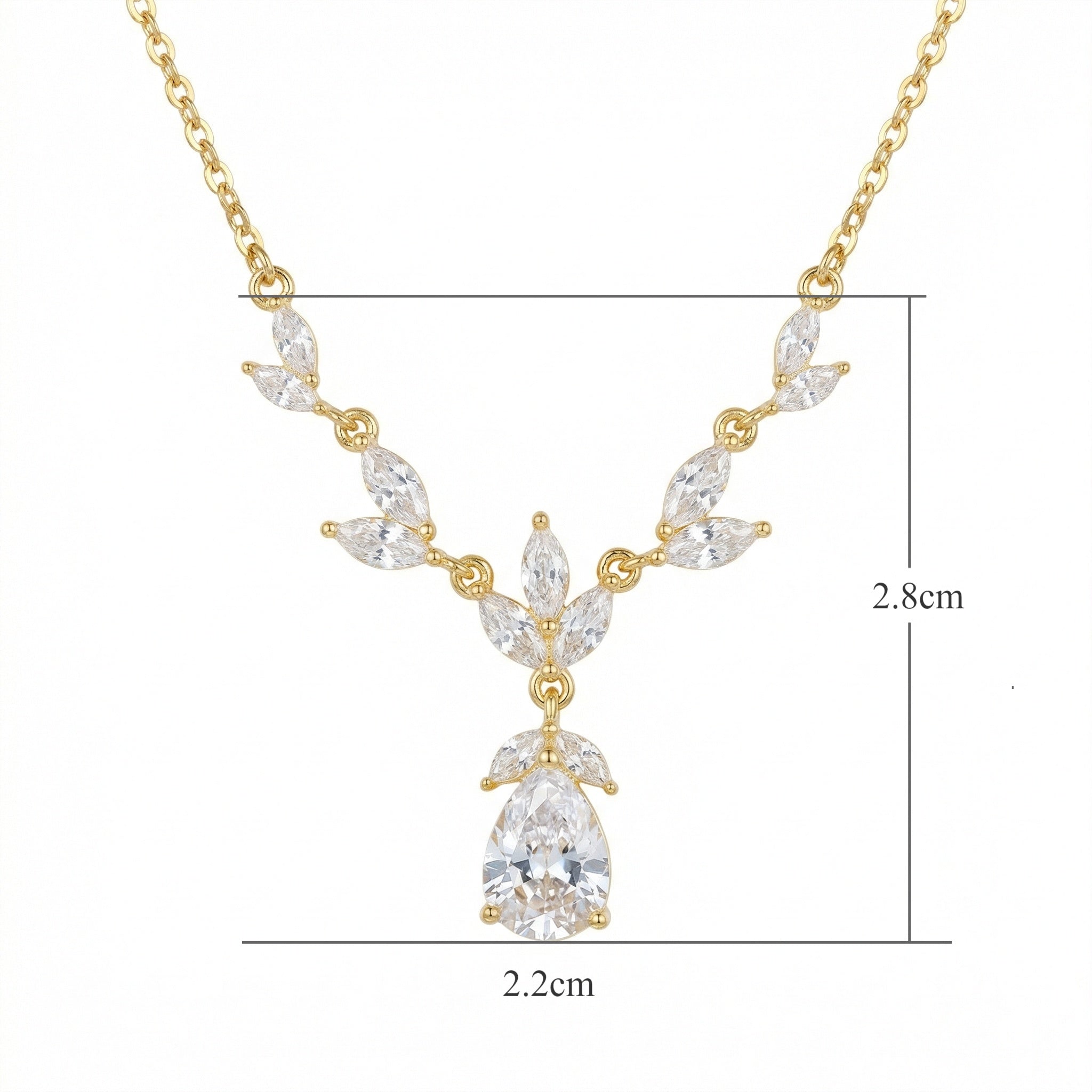 925 Sterling Silver  Marquise and Pear Cut Floral Teardrop
