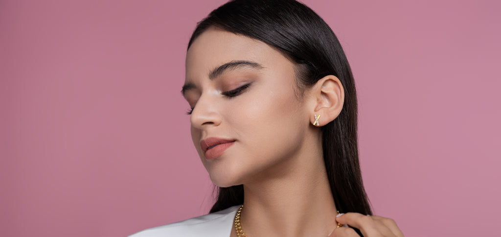 Silver Stud Earrings S925 Silver