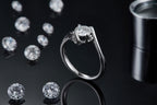 1-carat Top-quality Moissanite S925 Silvern